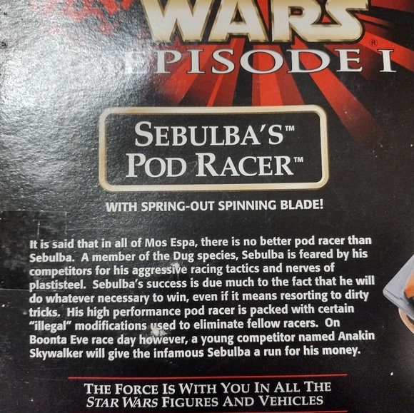 Star Wars Sebulba's Pod Racer W/ Exclusive Sebulba Figure Episode I 1998 Hasbro - Picture 3 of 8
